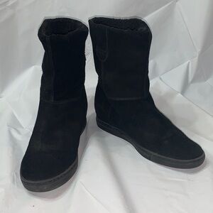 CALVIN Klein Jeans Black Suede Bootie Size 9